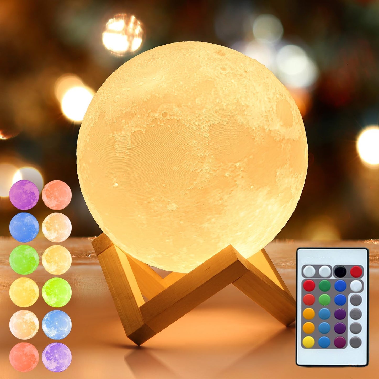 3D LED Luminaire Moon Lamp Humidifier Diffuser 15cm