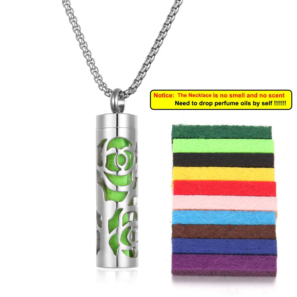 Aromatherapy Diffuser Necklace Lockets Pendant Trendy Jewelry