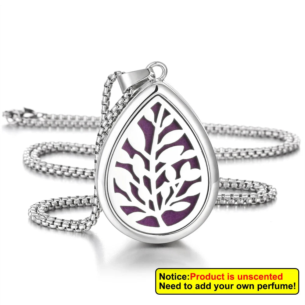 Waterdrop Aromatherapy Diffuser Pendant Necklace
