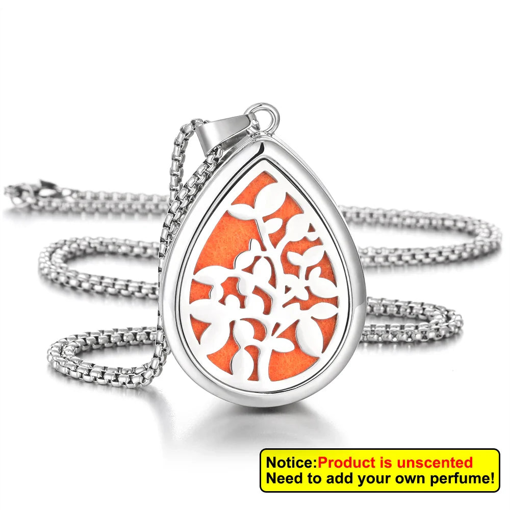Waterdrop Aromatherapy Diffuser Pendant Necklace