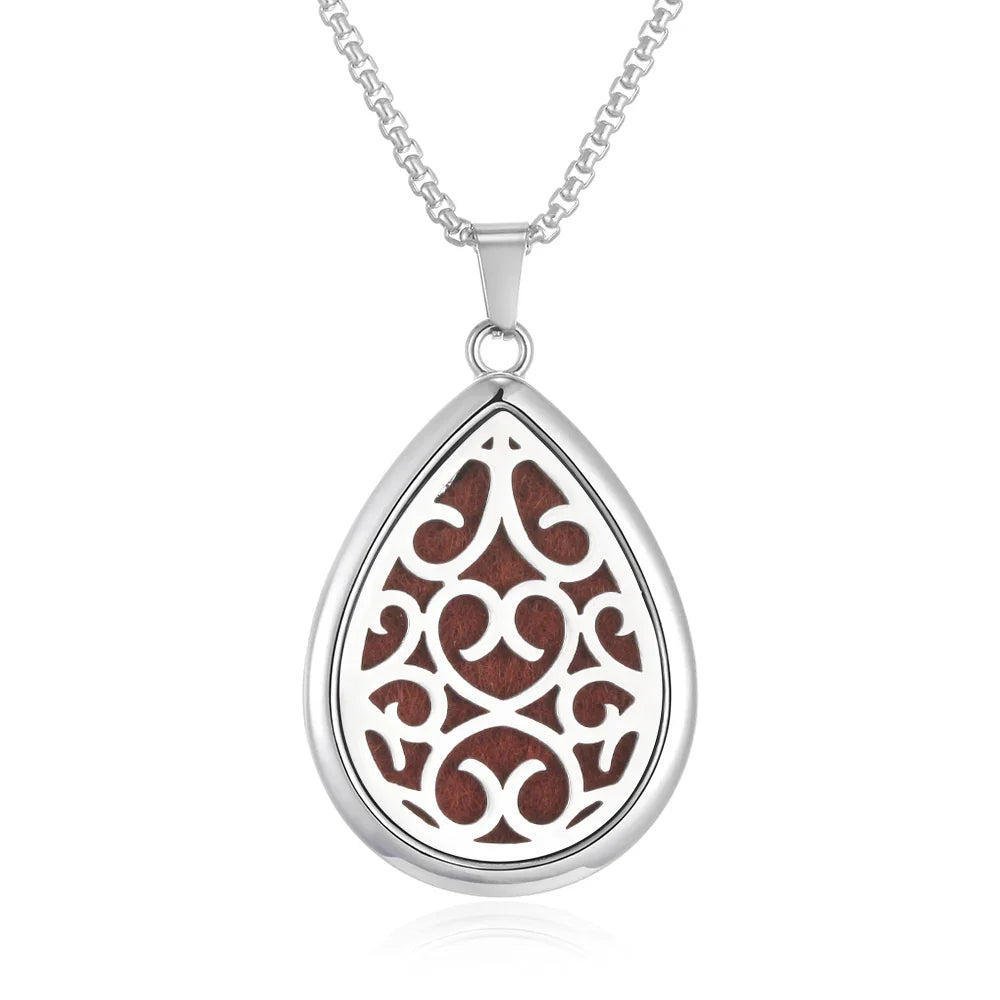 Waterdrop Aromatherapy Diffuser Pendant Necklace
