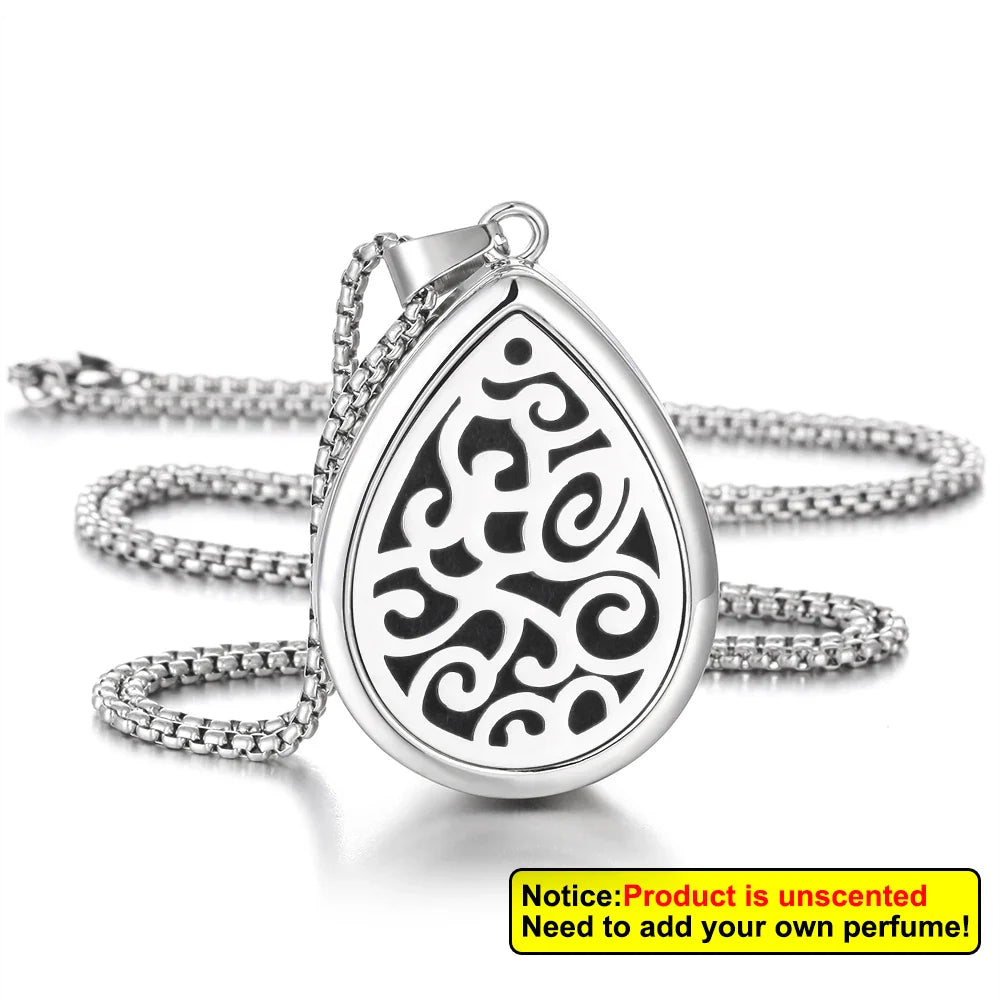Waterdrop Aromatherapy Diffuser Pendant Necklace