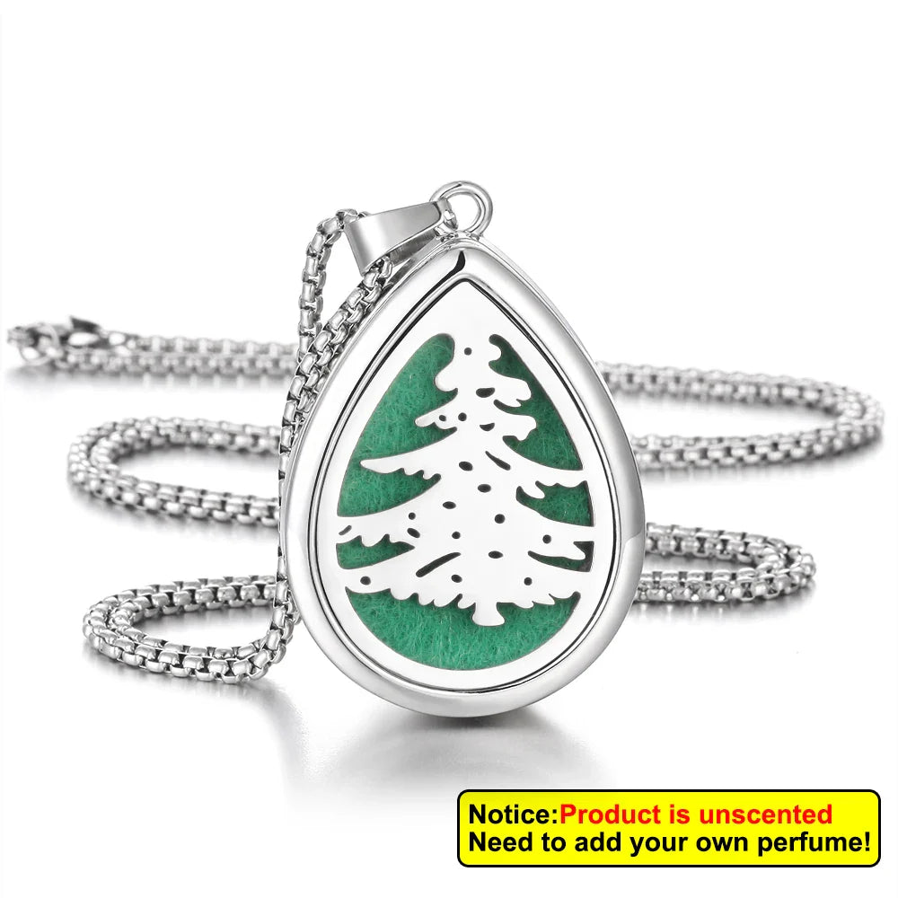 Waterdrop Aromatherapy Diffuser Pendant Necklace