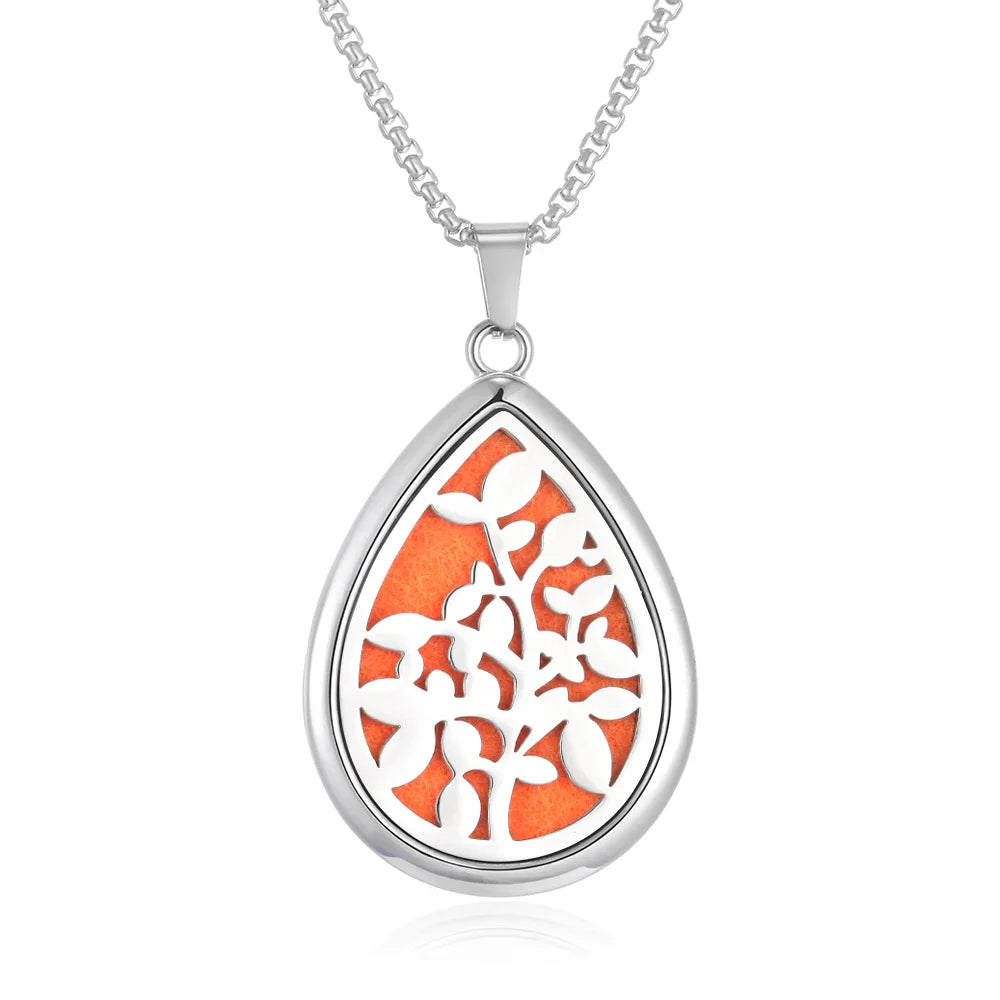 Waterdrop Aromatherapy Diffuser Pendant Necklace