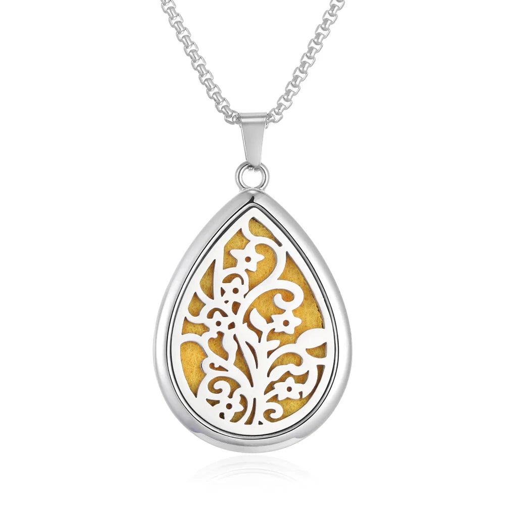 Waterdrop Aromatherapy Diffuser Pendant Necklace