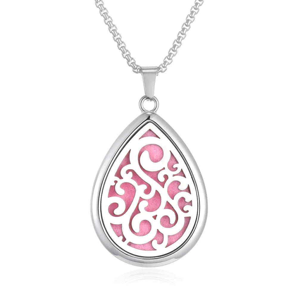 Waterdrop Aromatherapy Diffuser Pendant Necklace