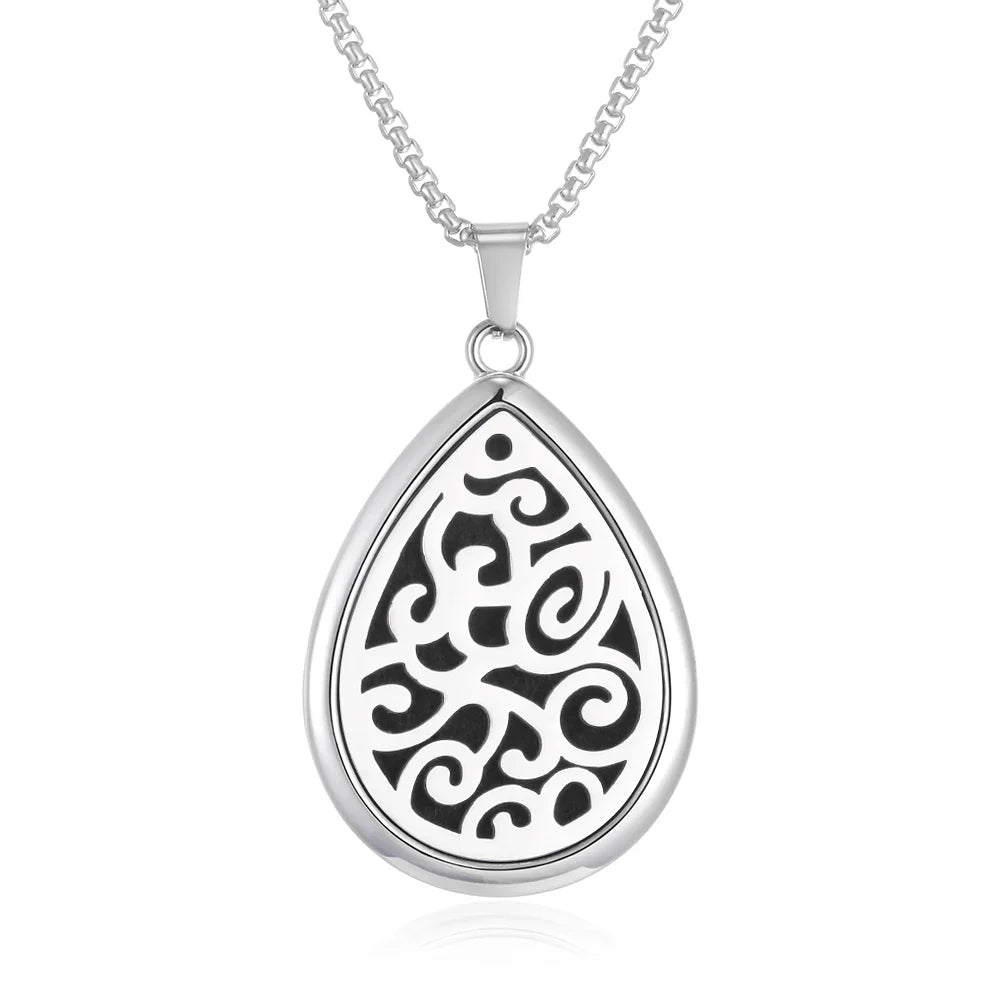 Waterdrop Aromatherapy Diffuser Pendant Necklace