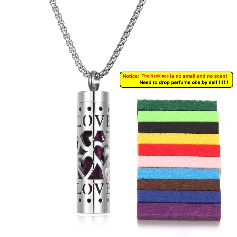Aromatherapy Diffuser Necklace Lockets Pendant Trendy Jewelry