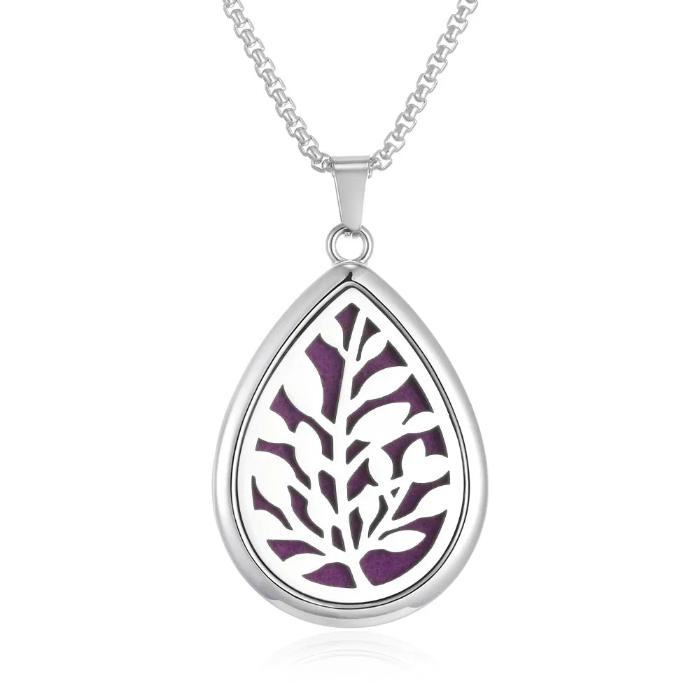 Waterdrop Aromatherapy Diffuser Pendant Necklace