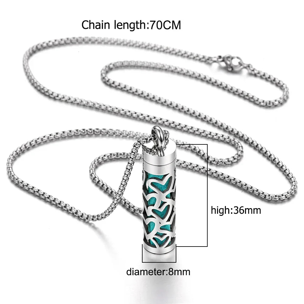 Aromatherapy Diffuser Necklace Lockets Pendant Trendy Jewelry