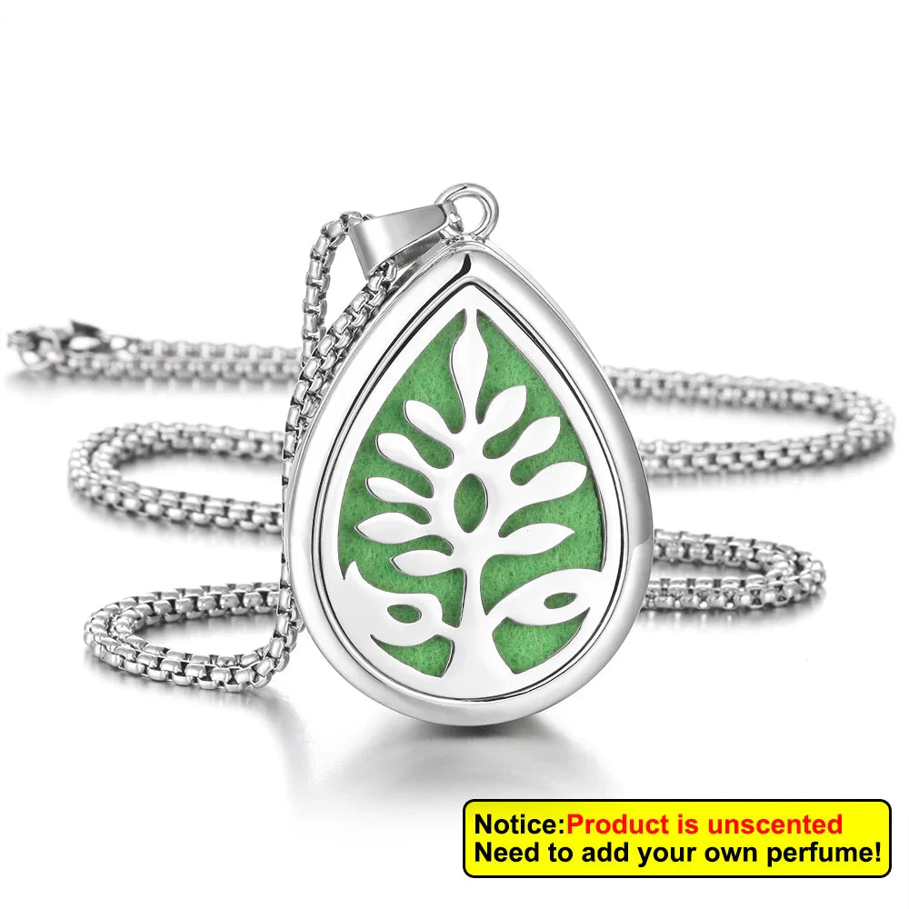 Waterdrop Aromatherapy Diffuser Pendant Necklace