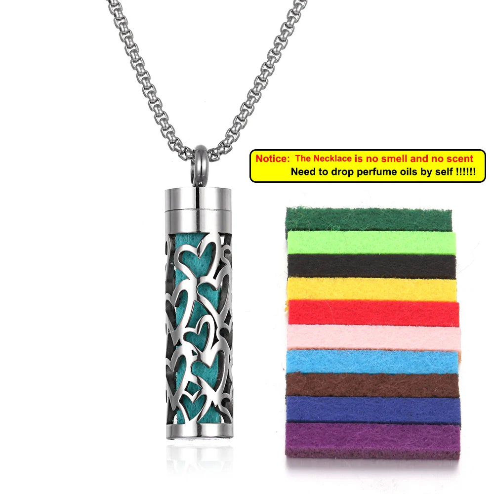 Aromatherapy Diffuser Necklace Lockets Pendant Trendy Jewelry