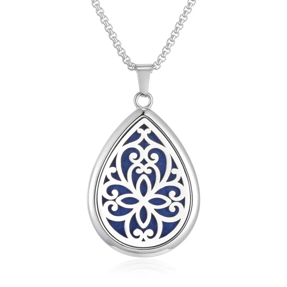 Waterdrop Aromatherapy Diffuser Pendant Necklace