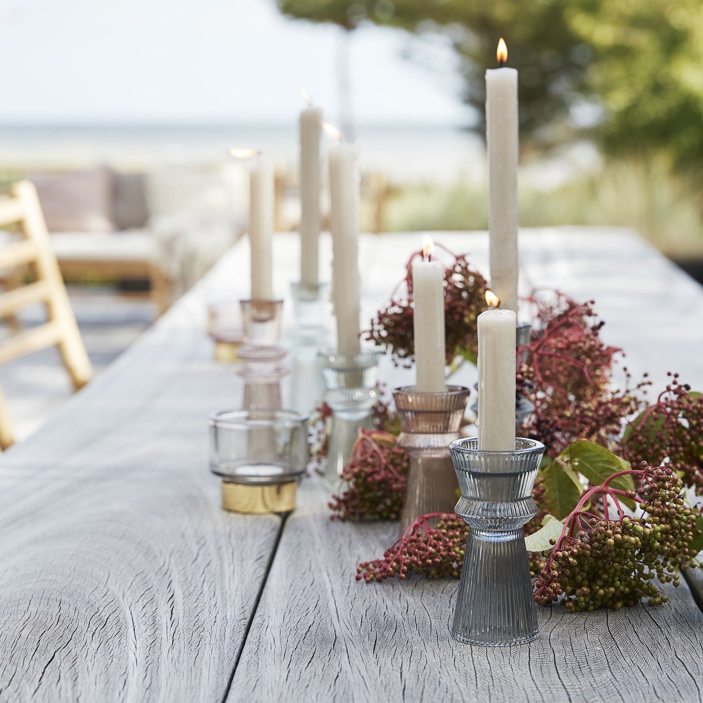 Amelia Glass Tealight Holder
