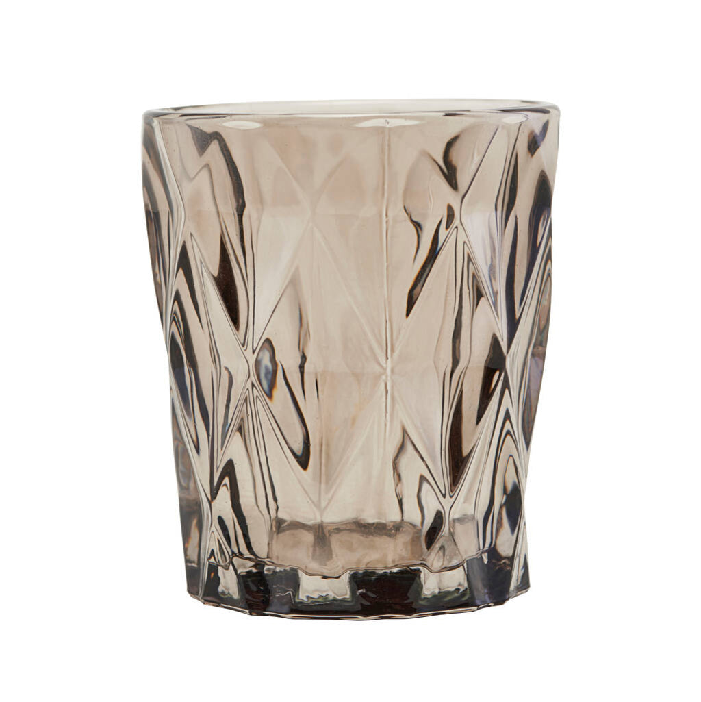 Faceted Glass Tealight Holder