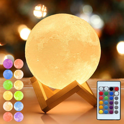 3D LED Luminaire Moon Lamp Humidifier Diffuser 15cm