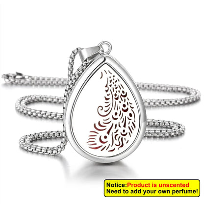 Waterdrop Aromatherapy Diffuser Pendant Necklace