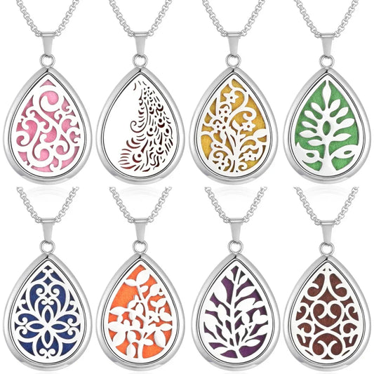 Waterdrop Aromatherapy Diffuser Pendant Necklace
