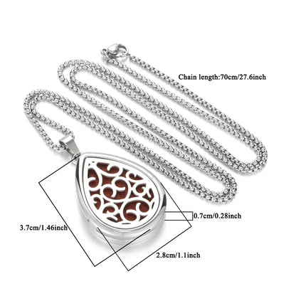 Waterdrop Aromatherapy Diffuser Pendant Necklace