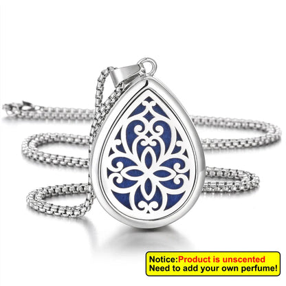 Waterdrop Aromatherapy Diffuser Pendant Necklace