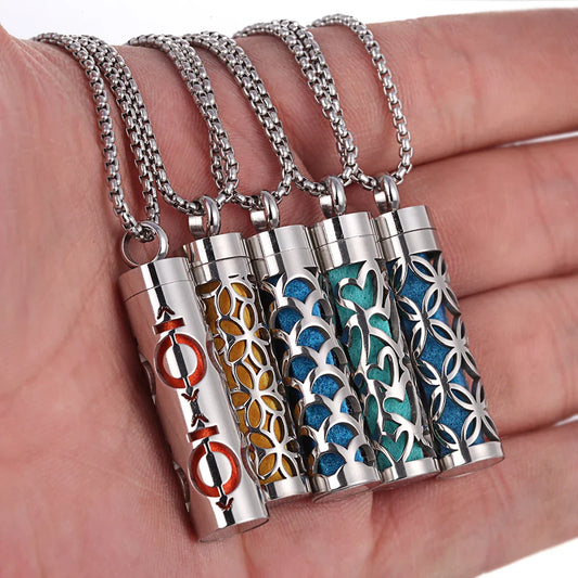 Aromatherapy Diffuser Necklace Lockets Pendant Trendy Jewelry