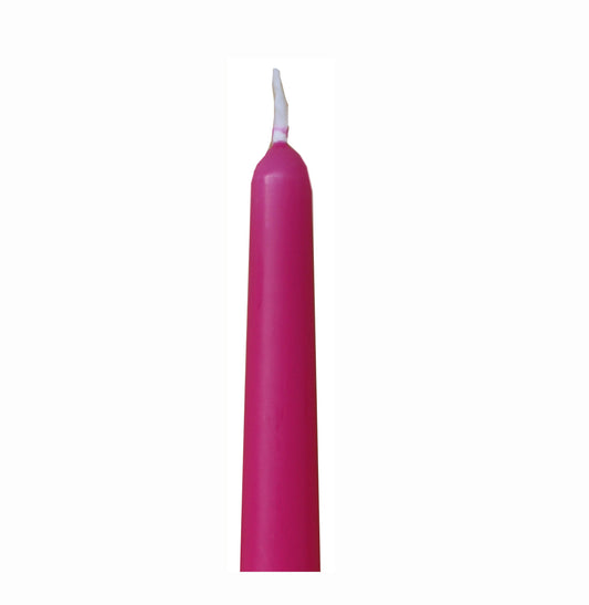 Hot Pink Taper Candles
