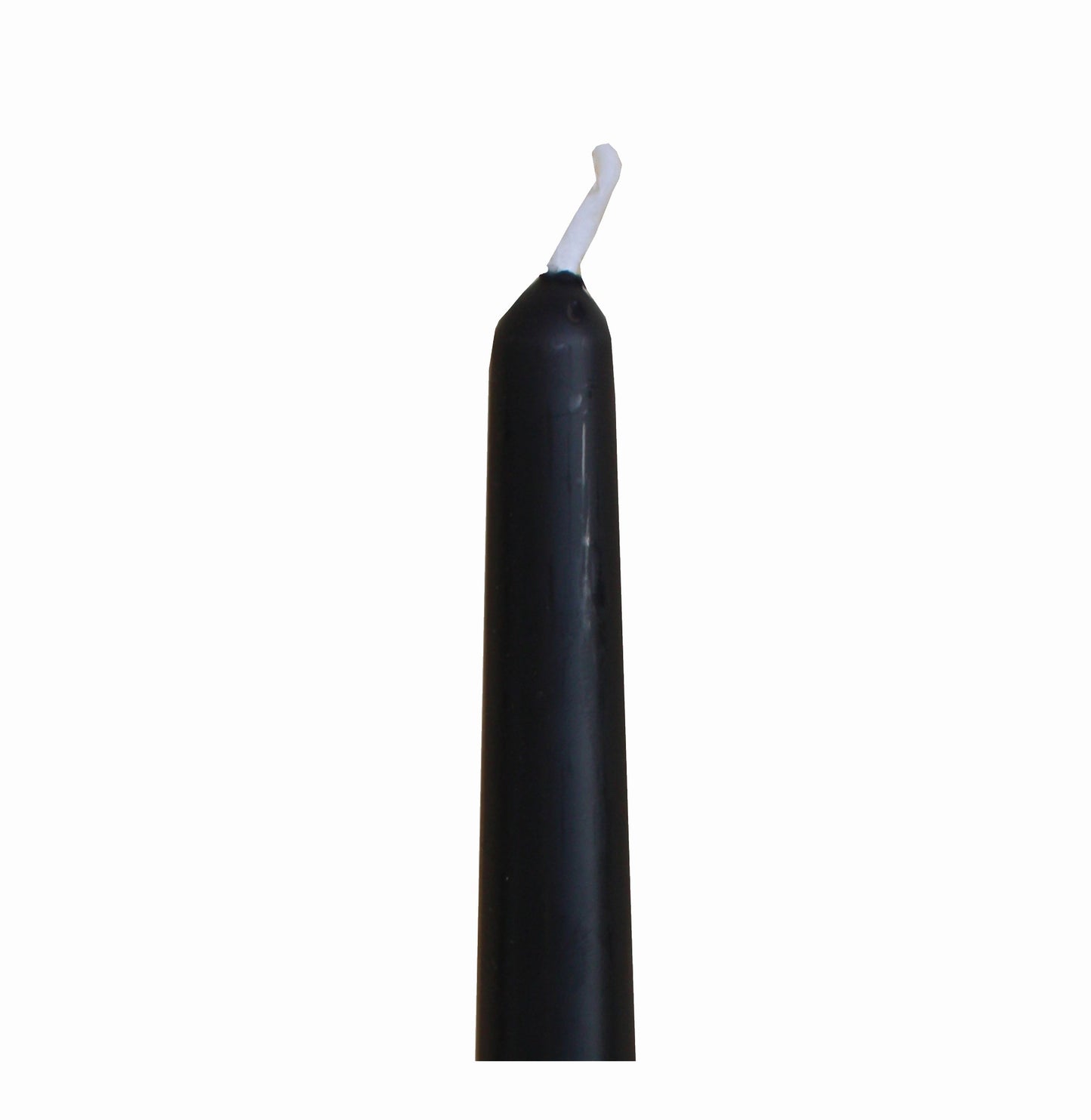 Jet Black Taper Candles